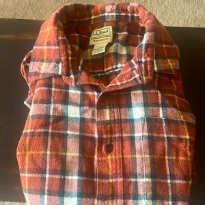 Men’s LL Bean Scotch Flannel size M